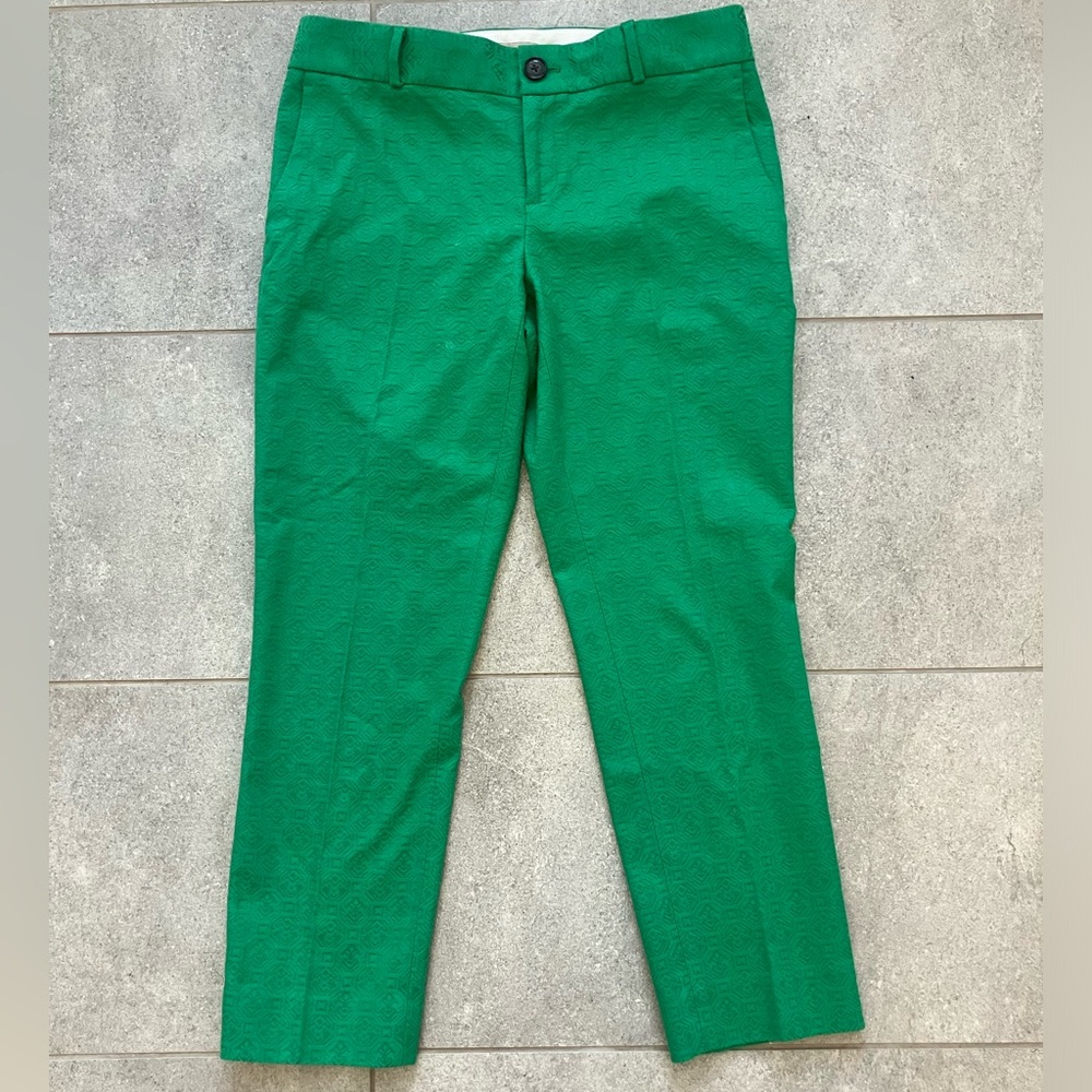 green cropped Banana Republic pants